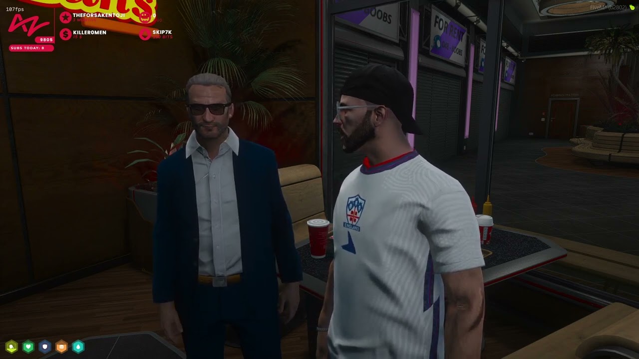 Tony chats with Tommy T at Snr Buns