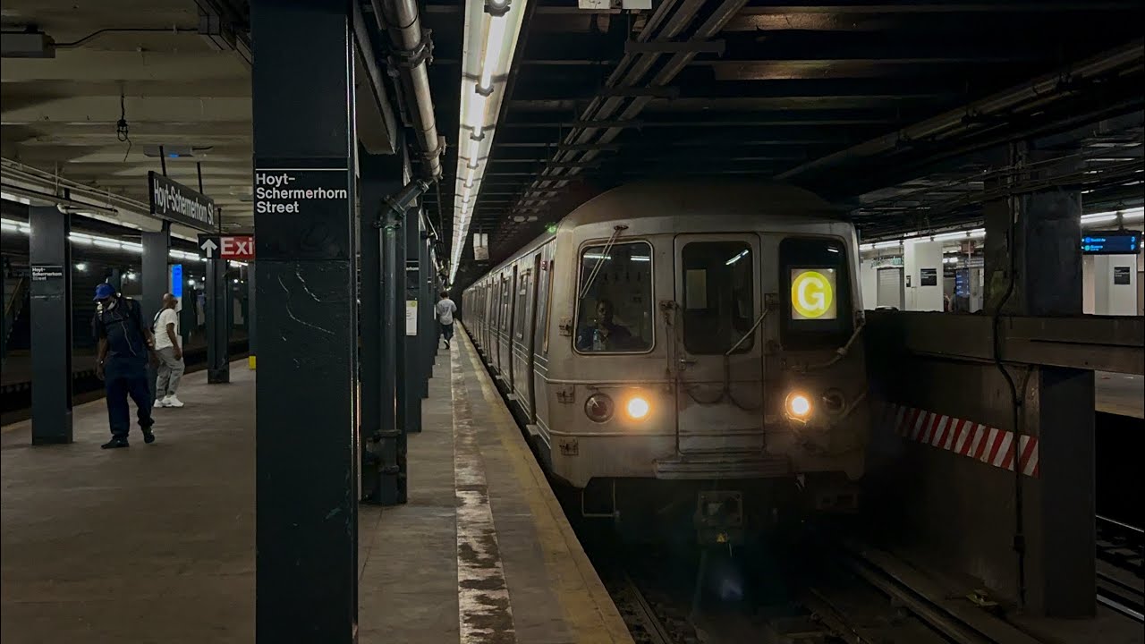 IND Fulton Street/Crosstown Lines| (A)(C)(G) Local Train Action @ Hoyt-Schemerhorn Street