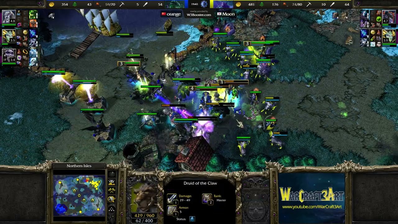 Moon(NE) vs eer0(UD) - Warcraft 3: Classic - RN6856