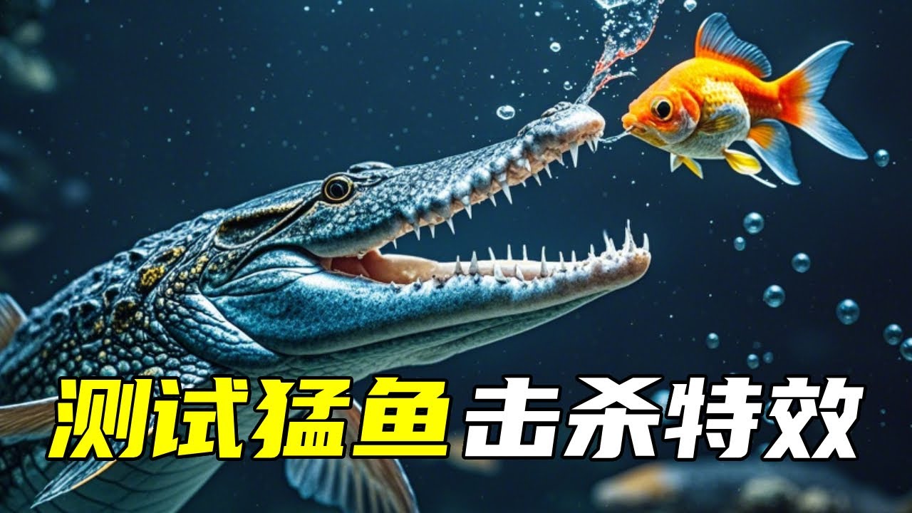 测试猛鱼击杀特效，没想到鳄雀鳝巨骨舌鱼小红龙都有击杀特效，太令人震惊了！【鲁伟学长】