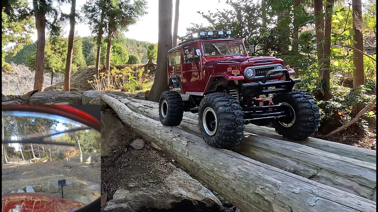 TAMIYA FJ40 ランドクルーザーFPVでドライブした。