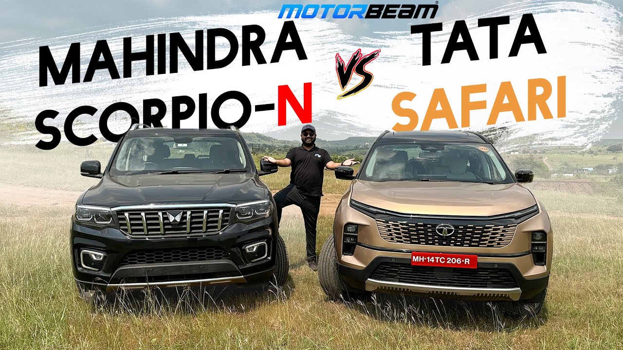Tata Safari 2024 против Mahindra Scorpio-N | MotorBeam