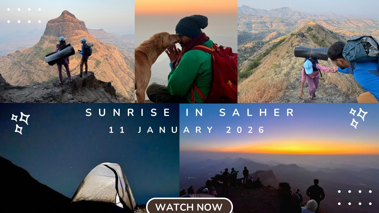 new  route and night camping in salher trek  11 january 2026