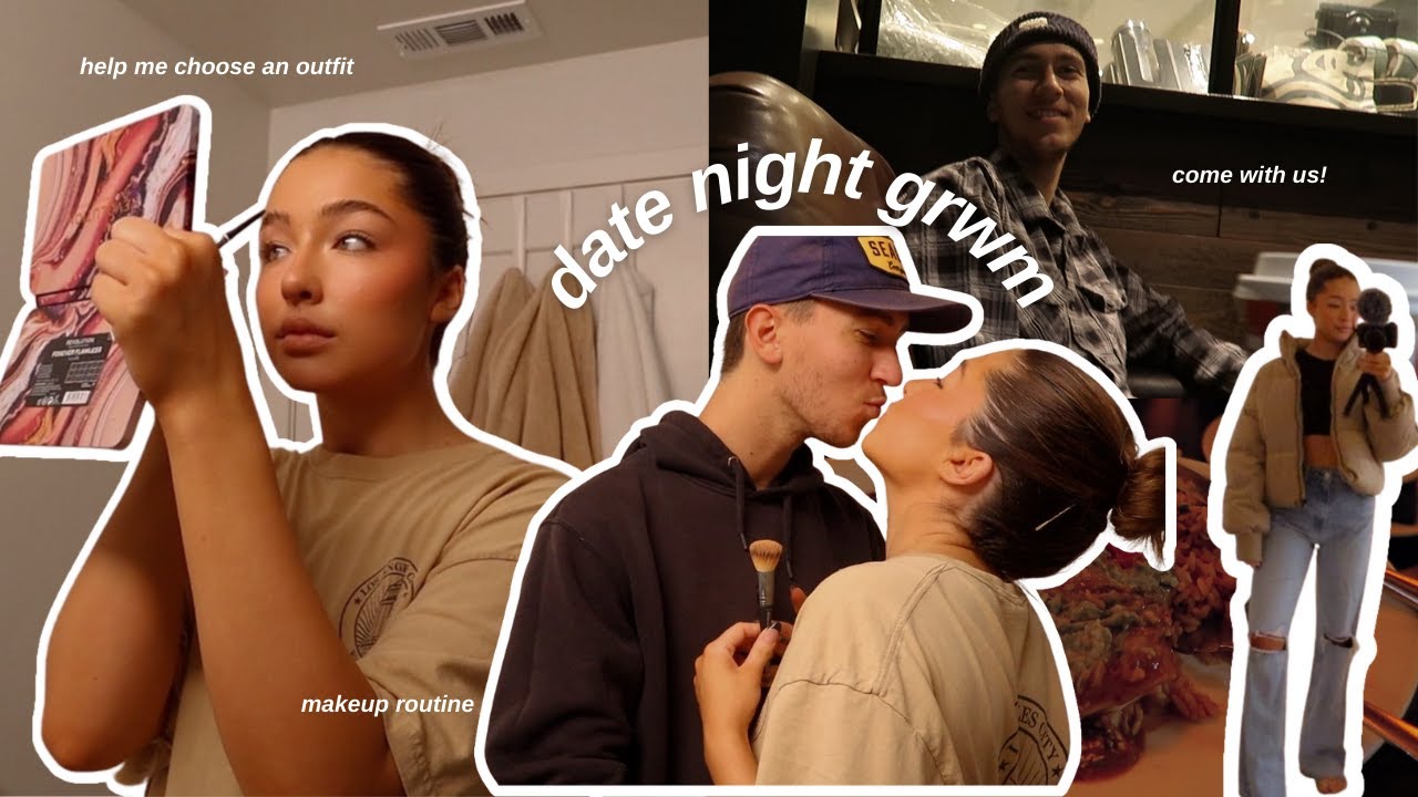 GRWM for a date night with my bf! | updated makeup routine, help me pick an outfit + vlog!