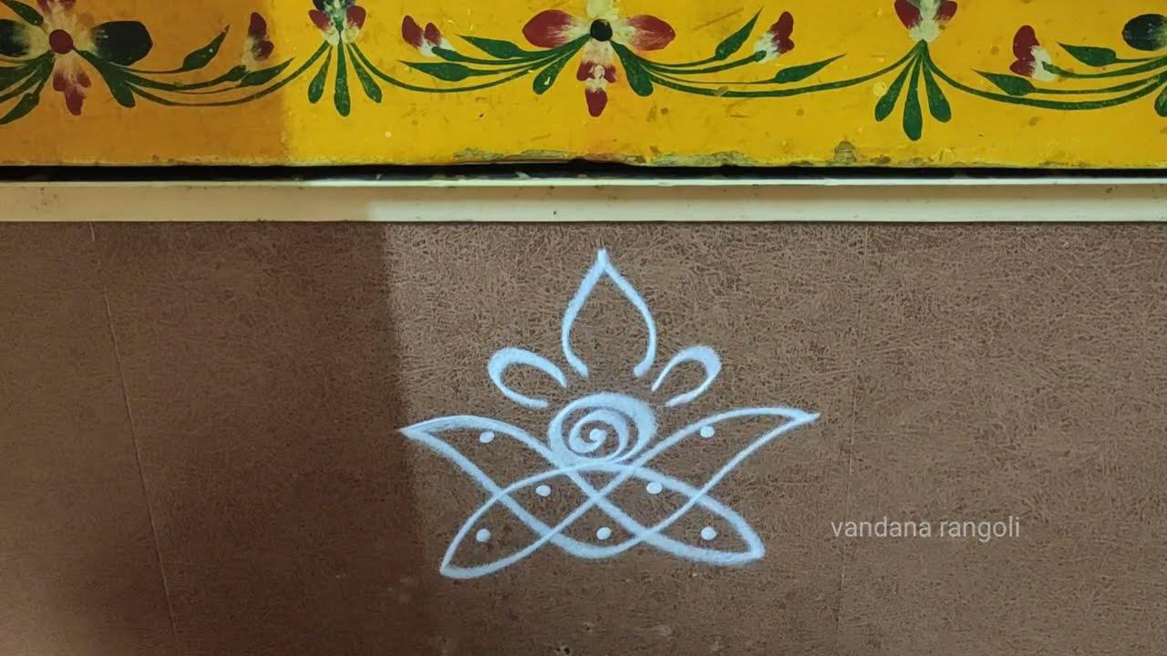 Easy & beautiful daily rangoli border designs | Simple side kolam designs | Latest Border muggulu