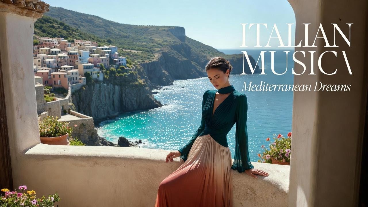 Italian Vibes & Mediterranean View 🎶 Scenic Italy Chill 4K | Dolce Italia Music