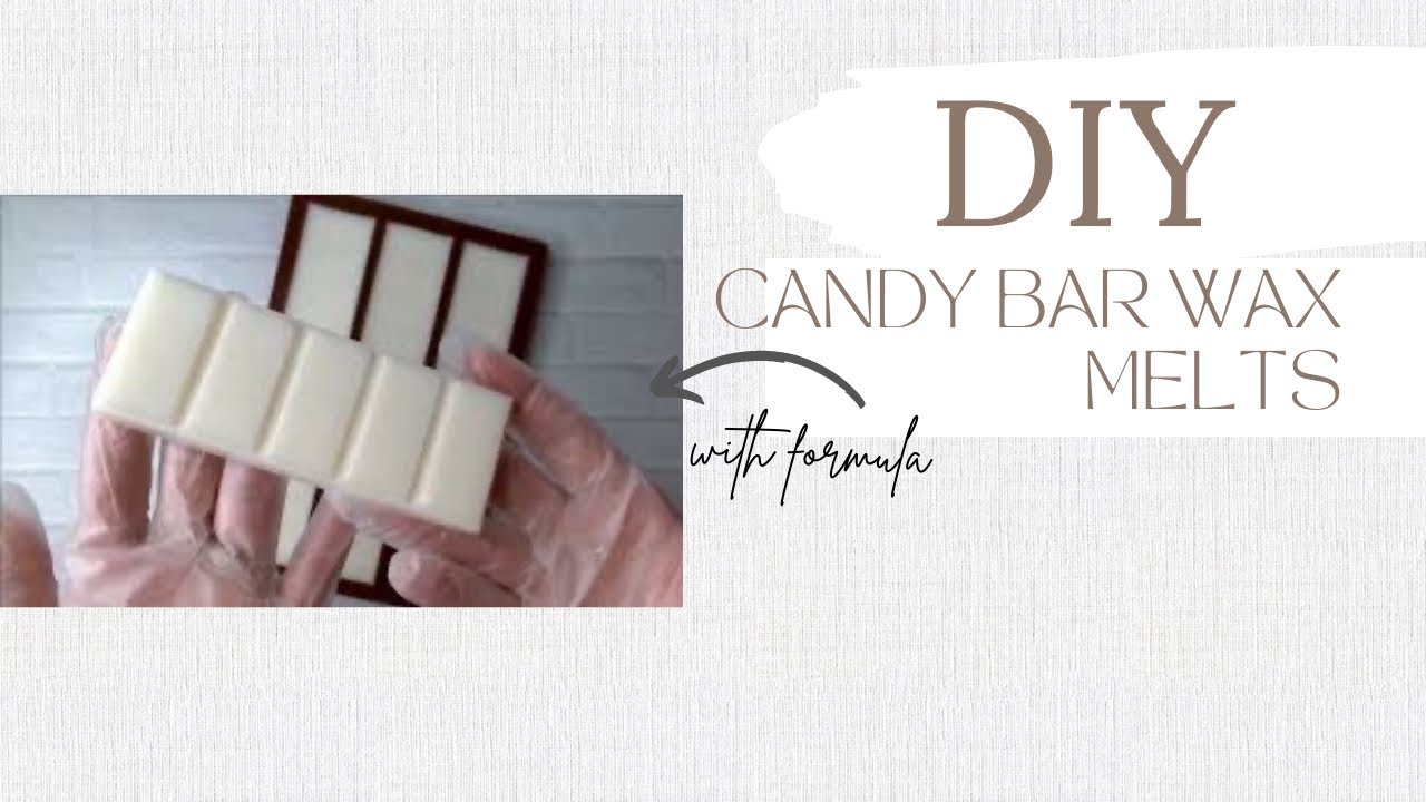 How to make candy bar wax melts | Aesthetics wax melts | plastic free wax melts | glassine wax melts