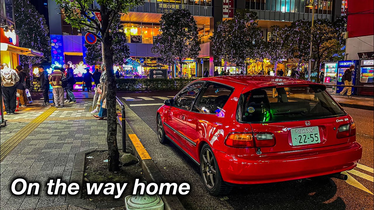 【CIVIC EG6 POV】 On my day off, I stopped by Akihabara in my EG6 on the way home.