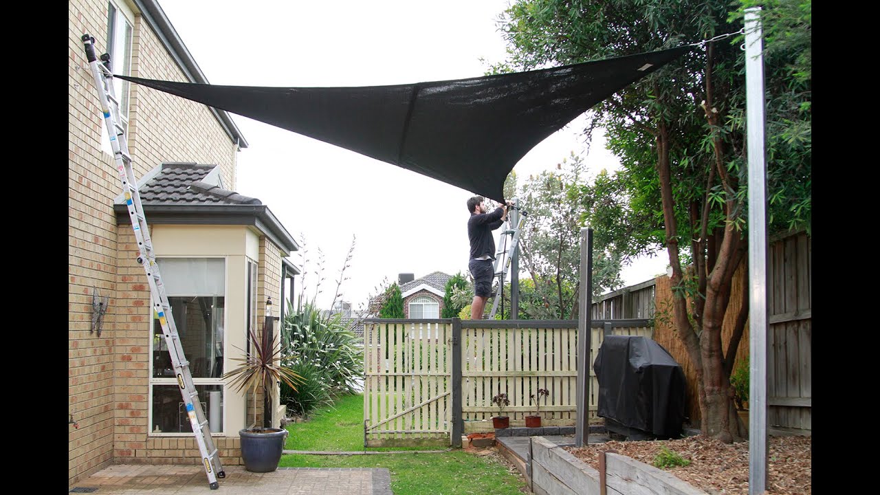 How to install a Coolaroo Shade Sail