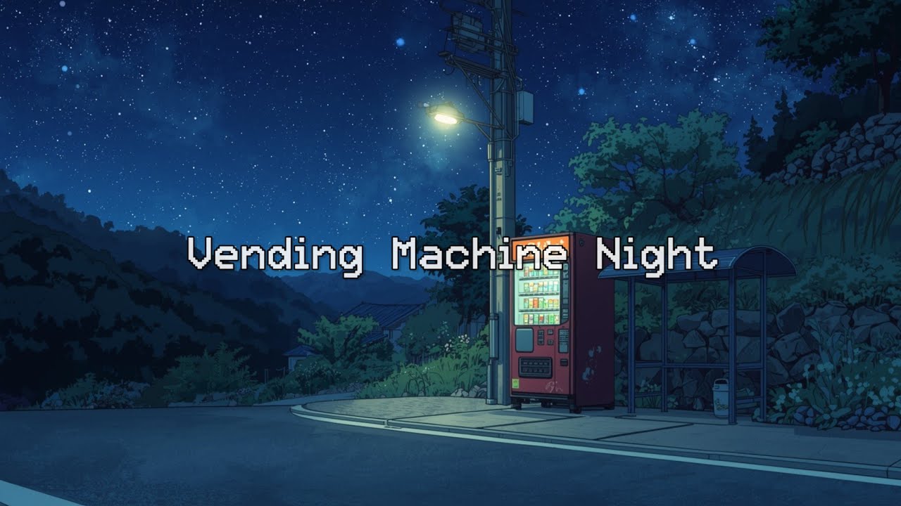 Japanese Countryside Night 🌲🧃 | Vending Machine Lofi Playlist &mdash; Aesthetic Chill Vibes ✨