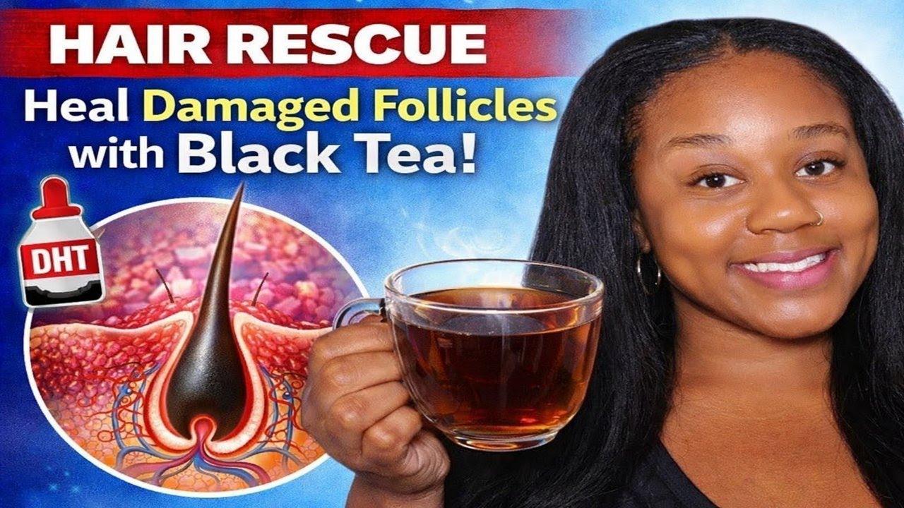 Hair Rescue: Восстанавливает поврежденные волосяные фолликулы с помощью черного чая!