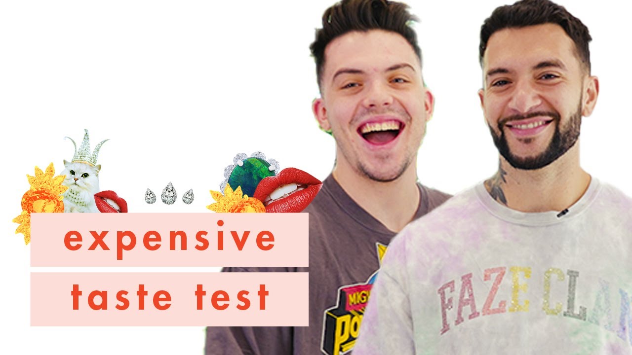 YouTubers FaZe Adapt & FaZe Temperrr Go Head-to-Head in Our Expensive Taste Test | Cosmopolitan