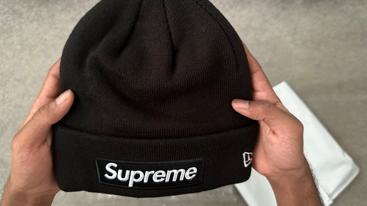 Supreme New Era &lsquo;Box Logo&rsquo; Beanie Unboxing