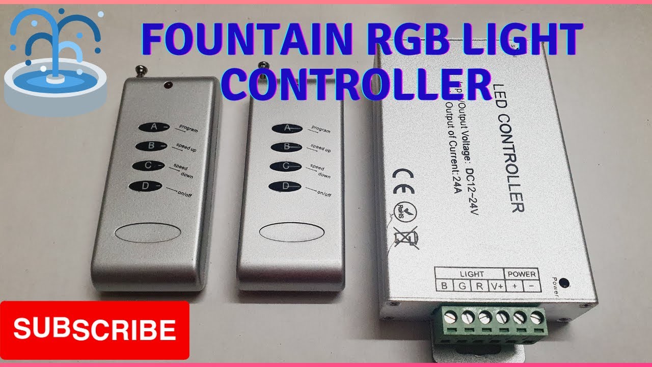 Fountain rgb controller/ rgb लाइट को रिमोट से कंट्रोल कैसे करें/ rgb light controller