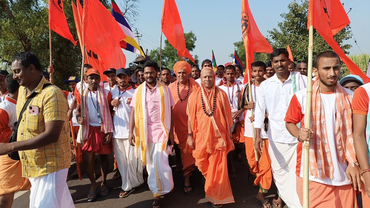 ಶ್ರೀಶೈಲ ಪಾದಯಾತ್ರೆ ಹೊರಟ ಜಗದ್ಗುರುಗಳು Shrishail Jagadguru Yadur to Shrishail padayatra song