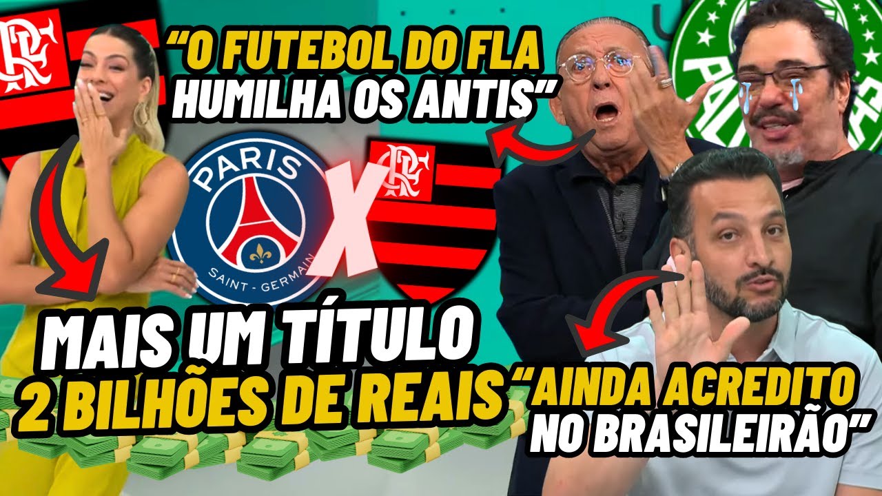 FLAMENGO FATURA BILHÕES com MAIS UM TÍTULO e FAZ ANTIS ENTRAREM em DESESPERO Renata e Galvão AO VIVO