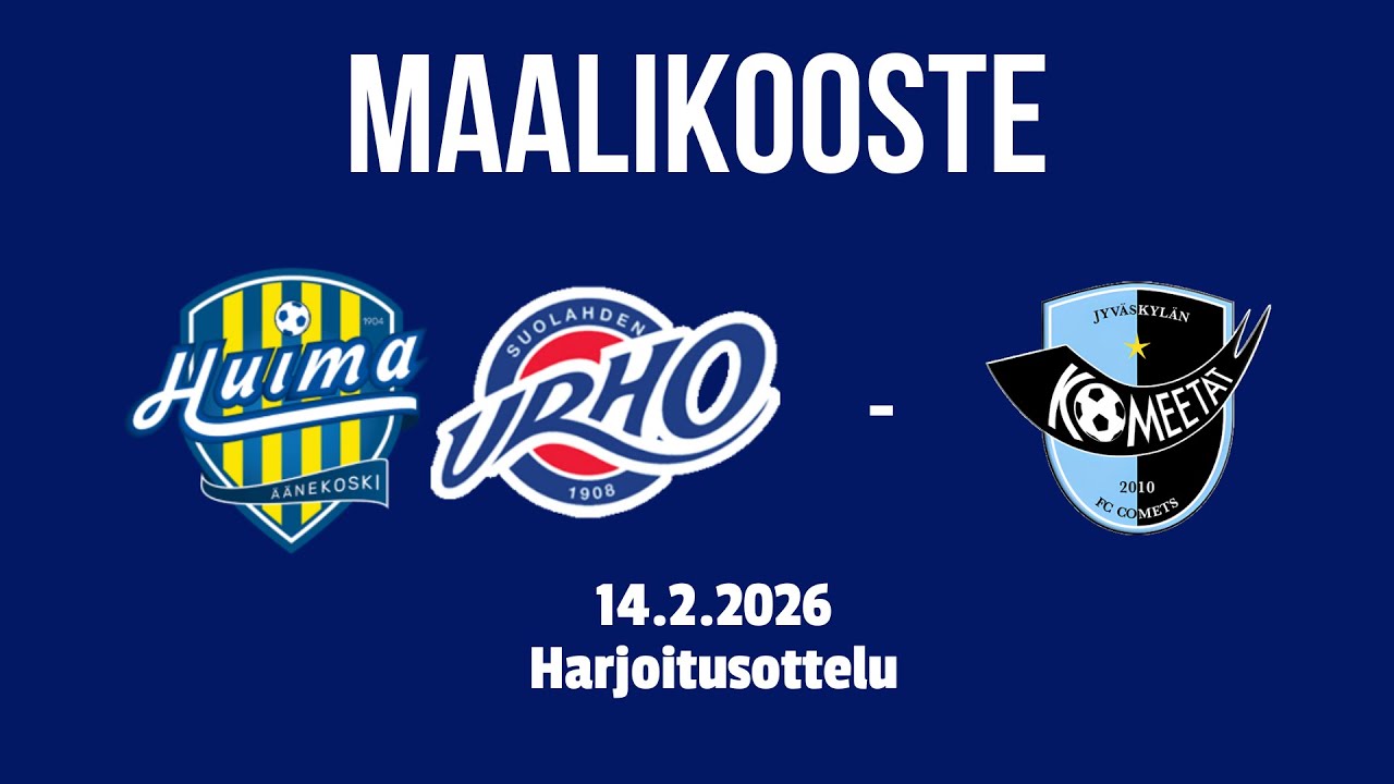 MAALIKOOSTE: HuimaUrho - Komeetat 14.2.2026 Harjoitusottelu