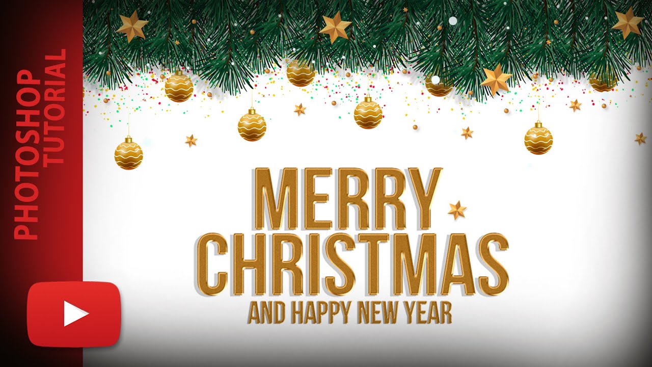 Christmas Offer Banner Template - Christmas Banner Design psd guide photoshop tutorial