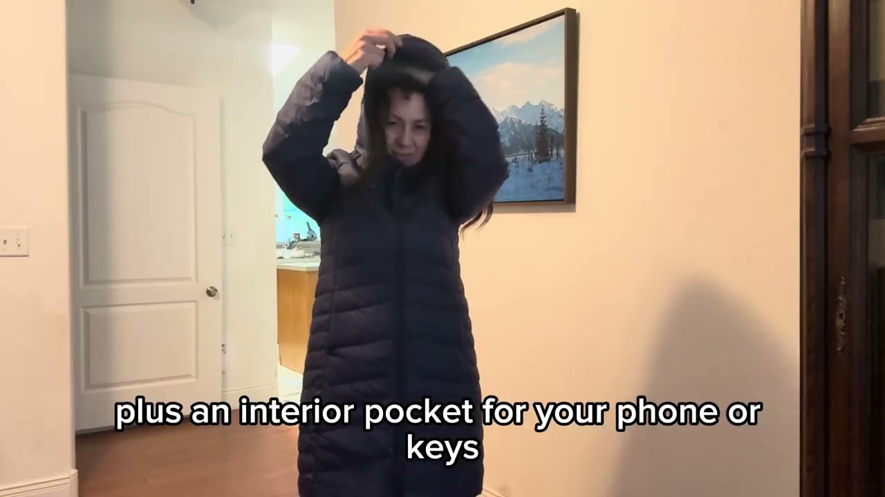 Women's Winter Down Long Jacket Thickened Puffer Warm Coat with Detachable HoodWomen's Winter Down