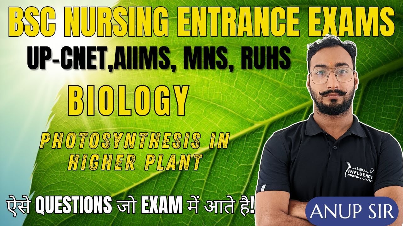 # PHOTOSYNTHESIS  MCQs for UP-CNET, B.Sc Nursing Entrance Exams #upcnet #biology#nursingentrance
