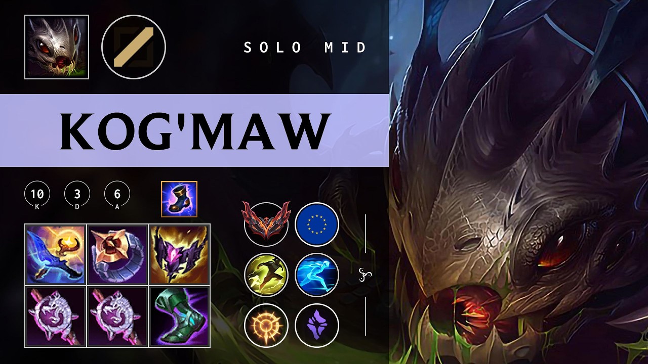 Kog'Maw Mid vs Aurora - EUW Grandmaster Patch 26.06