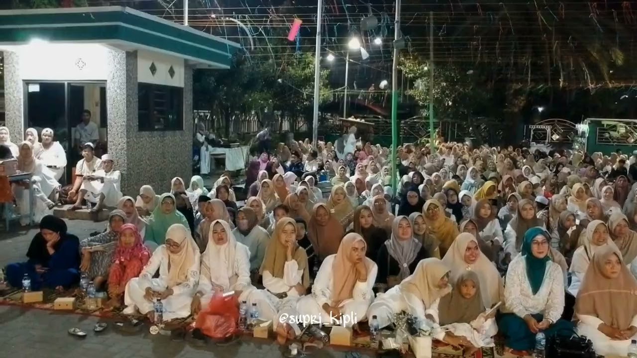 Video drone acara maulid nabi muhammad saw di masjid al - anshor greges timur