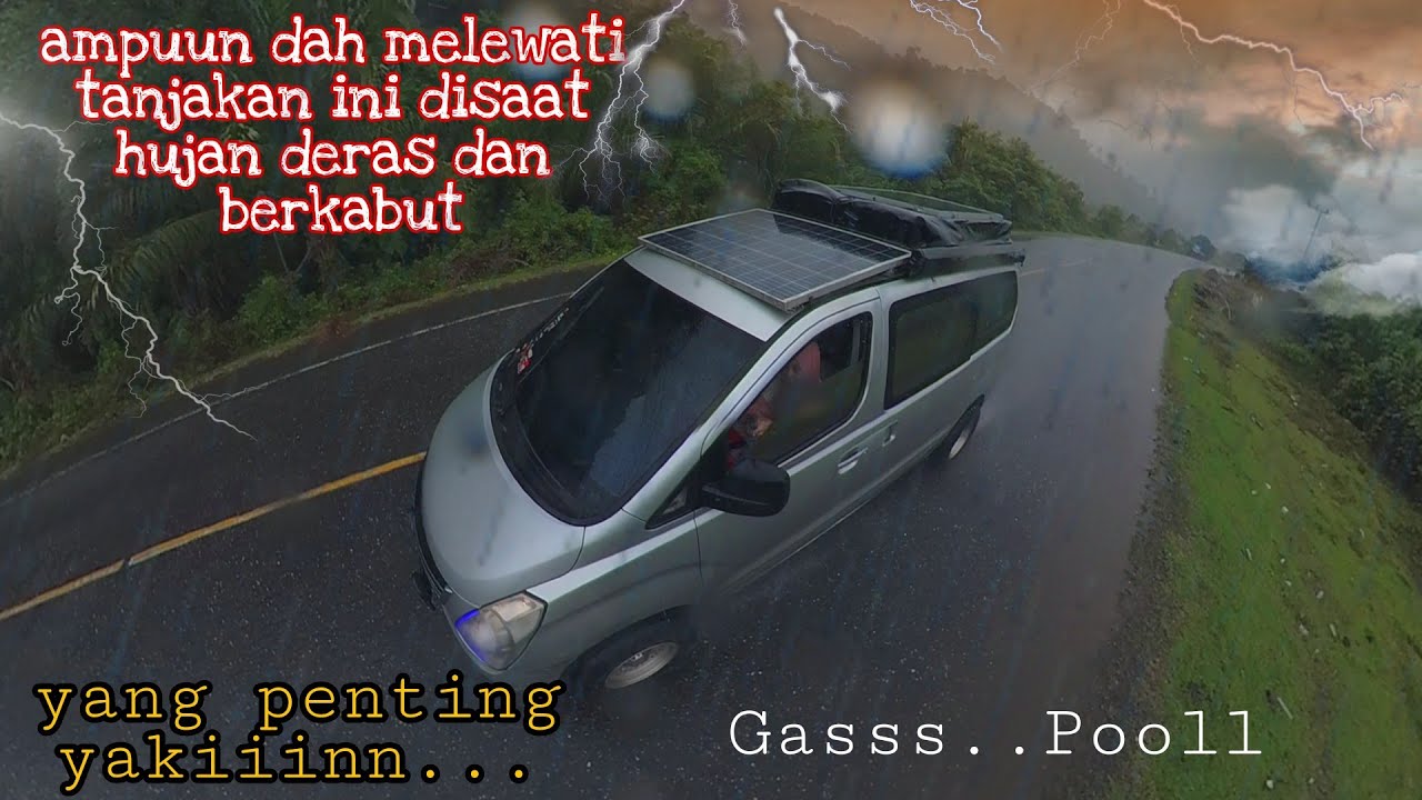 AMPUUNN DAH MELEWATI TANJAKAN INI DISAAT HUJAN DERAS DAN BERKABUT {PART 14}