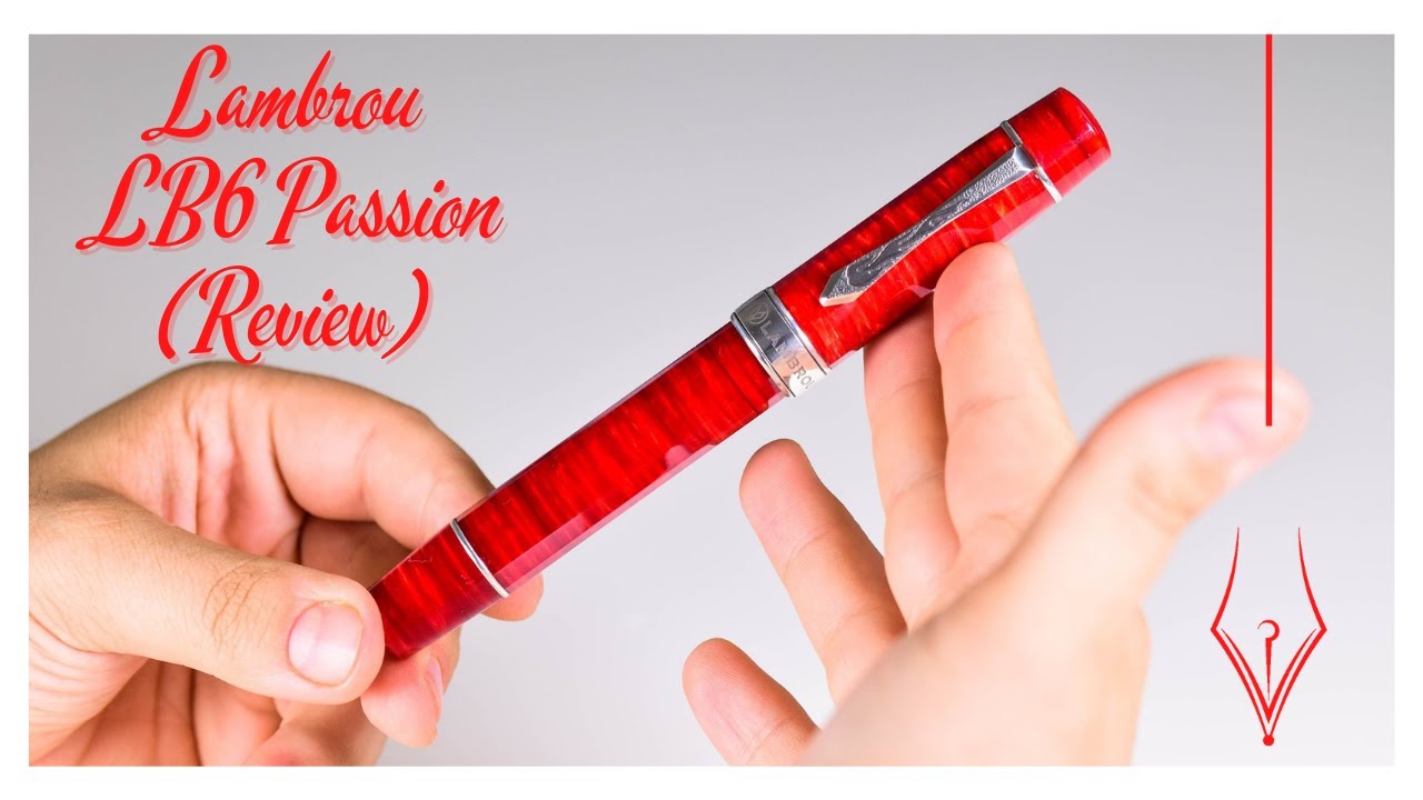 Lambrou Pens LB6 Virtues - Passion Flames Red Fountain Pen (Review)