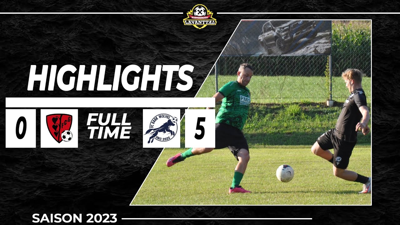 Klarer Abschluss der Saison! FC Granitztal - FC Dark Wolves 0:5 | Raiffeisenliga Lavanttal