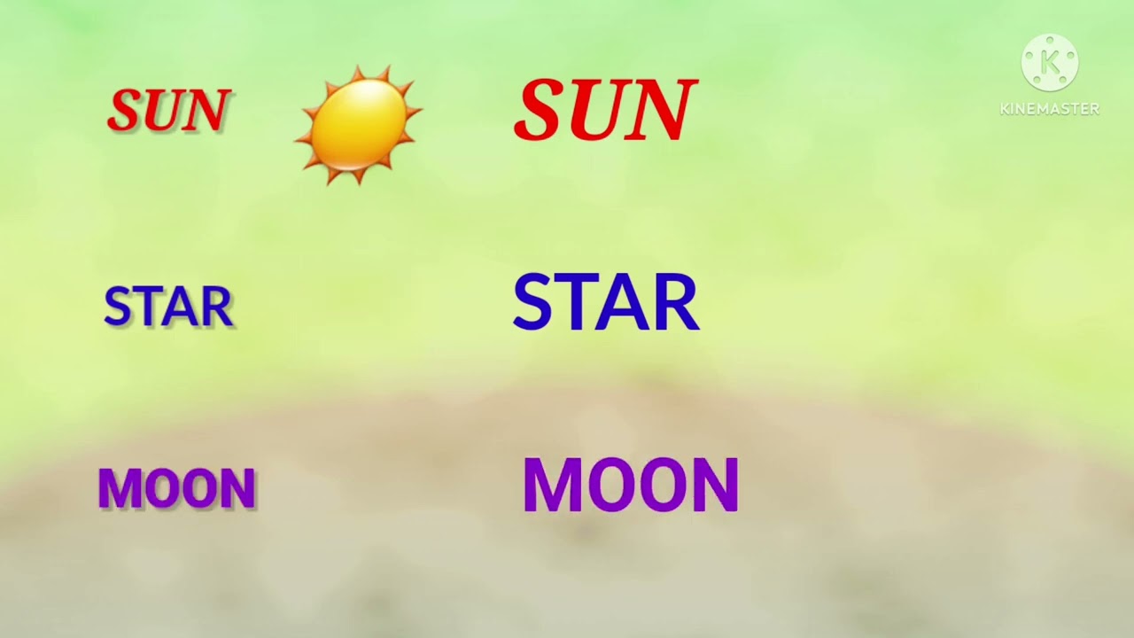 Elements in Sky | Toddler learning with Spellings