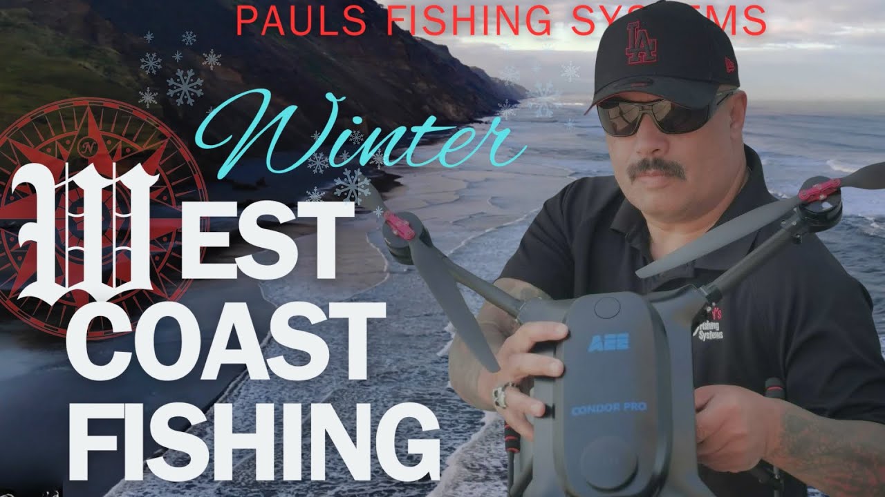 Winter West Coast Fishing: AEE Condor Pro and Okuma SLX Drone Rod in Action!