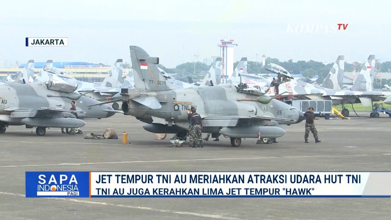 Dalam Rangka Meriahkan HUT ke 80 TNI di Monas, Skadron 12 Persiapkan Atraksi Udara Jet Tempur
