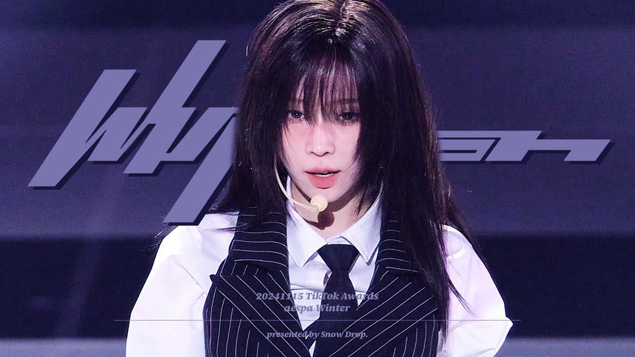 [4K] 241115 2024 틱톡어워즈(TikTok Awards) #에스파 #Winter #윈터 Whiplash(위플래시) 직캠 fancam