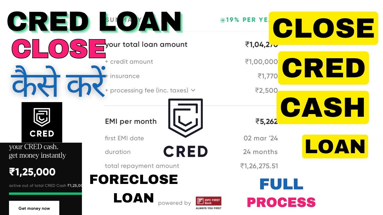 How to foreclose cred cash loan | Foreclosure Cred Loan | cred loan kaise band kare | Cred Charges
