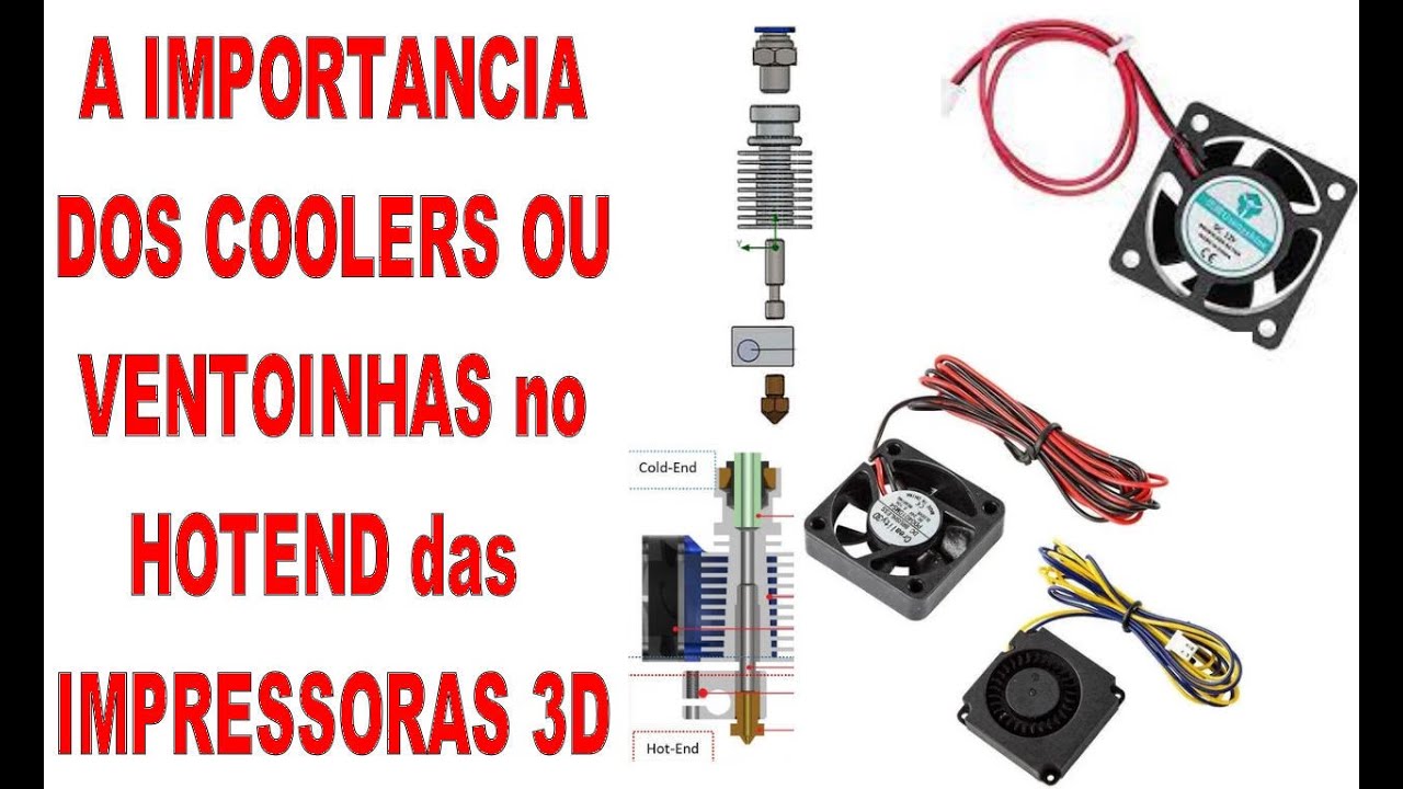 Coolers e Ventoinhas na impressão 3D