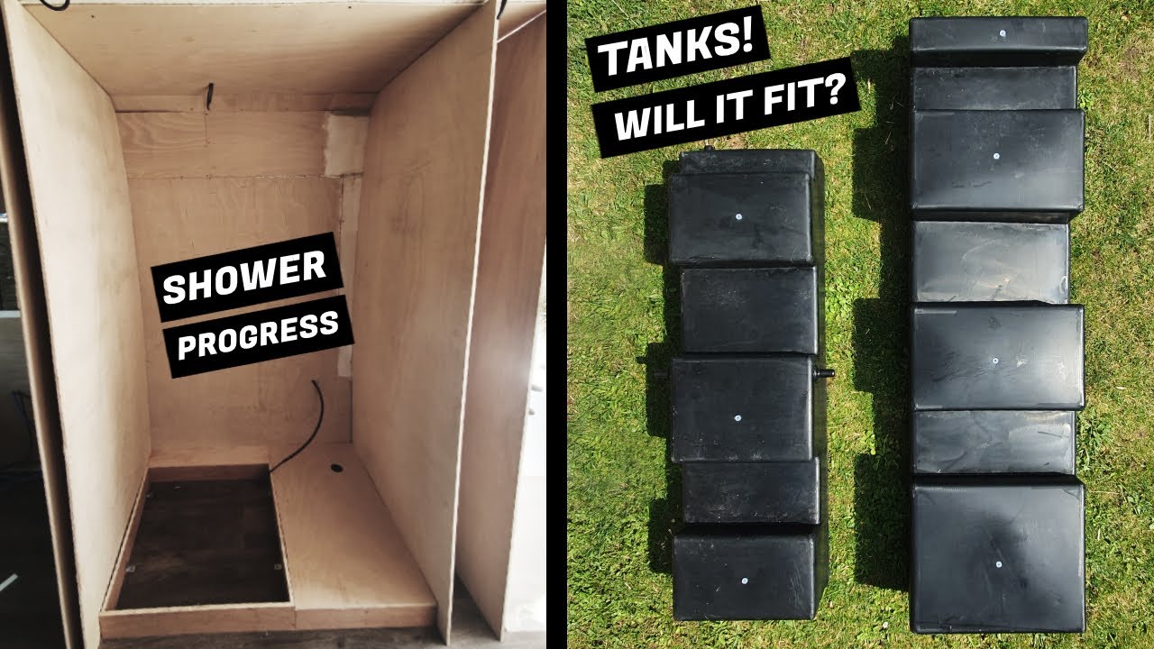 WILL IT FIT? CAK TANKS, SHOWER WALLS, TOILET EXHAUST - Citroen Relay L4H2 Campervan Conversion Vlog