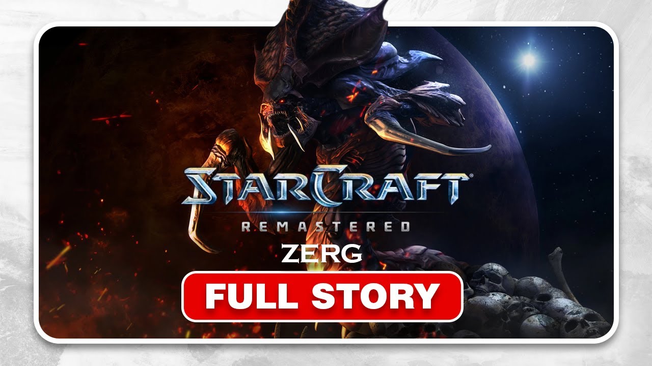 Starcraft Remastered - FULL GAME STORY MOVIE - All Zerg Cinematics & Dialogues PC HD