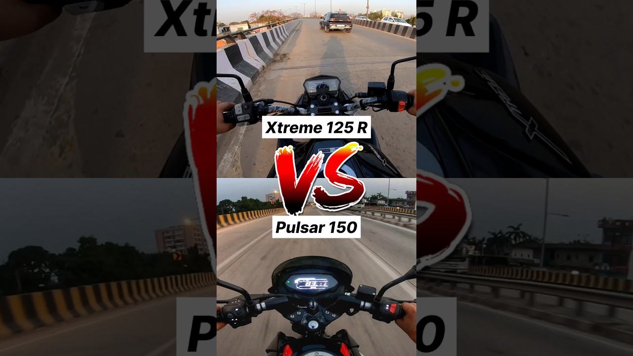 Hero Xtreme 125R vs Bajaj Pulsar 150 Gear Challenge 🔥#shorts #pulsar150