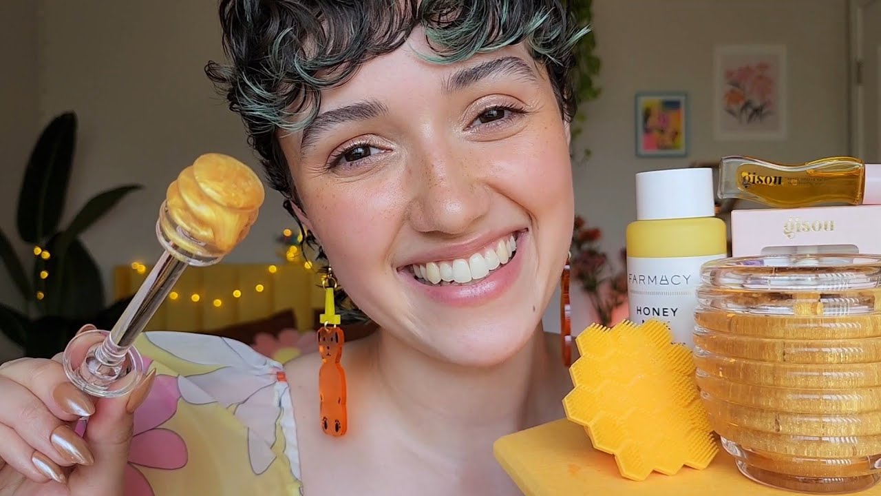 ASMR 🍯 Honey Glow Spa Treatment (layered sounds, skincare rp, personal attention)