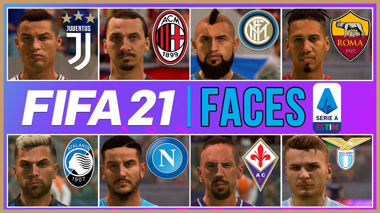 FIFA 21 FACE SCANS | ALL Serie A PLAYERS WITH REAL FACES ft. Inter, Juventus, Milan, ETC