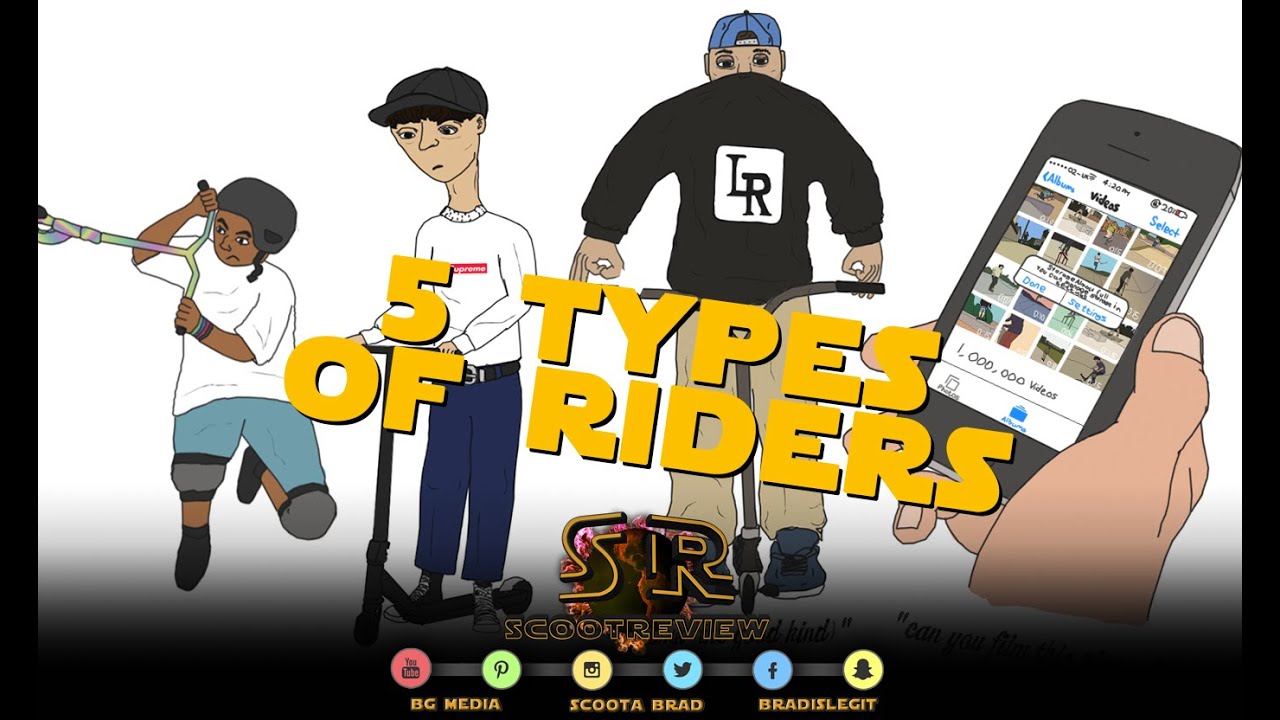 TOP FIVE TYPES OF SCOOTER KIDS | Scoot Review #25