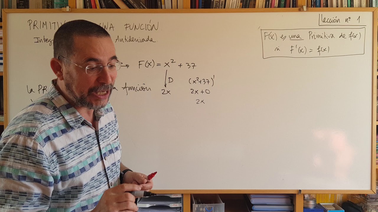 Integral indefinida y primitiva  Explicación