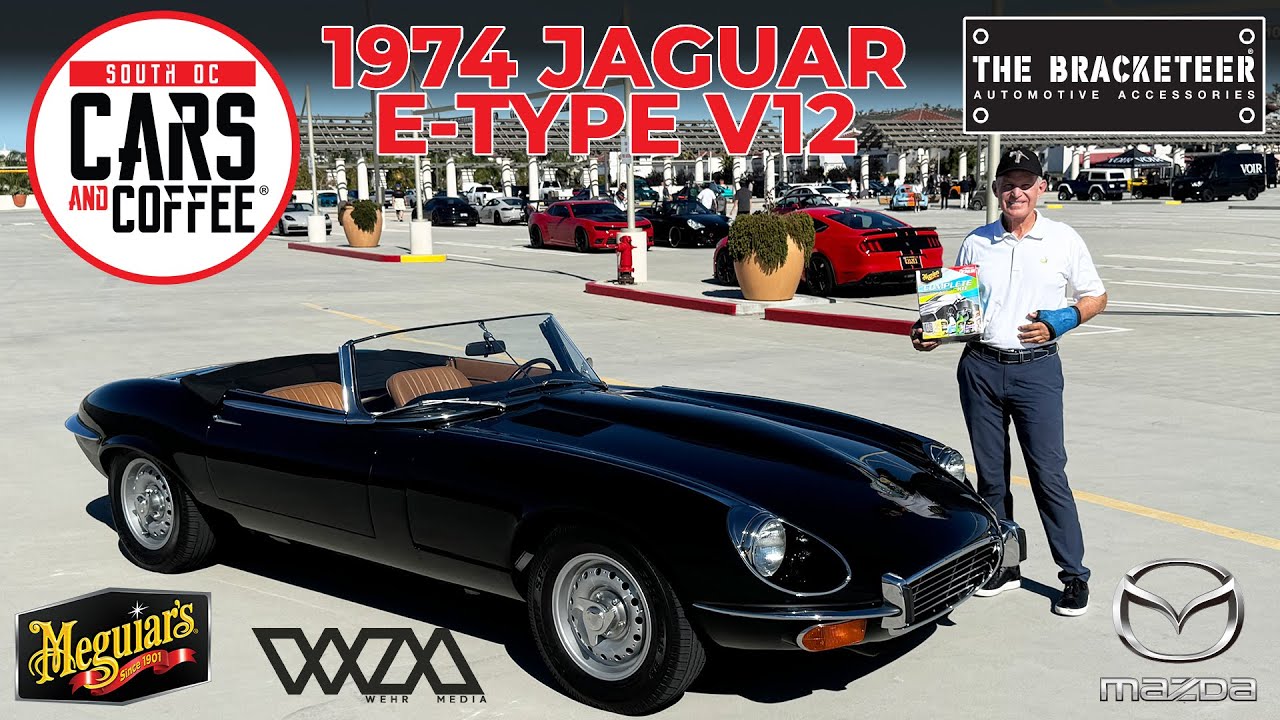 1974 JAGUAR E-TYPE V12 — автомобили и кофе в Южной Окружности.
