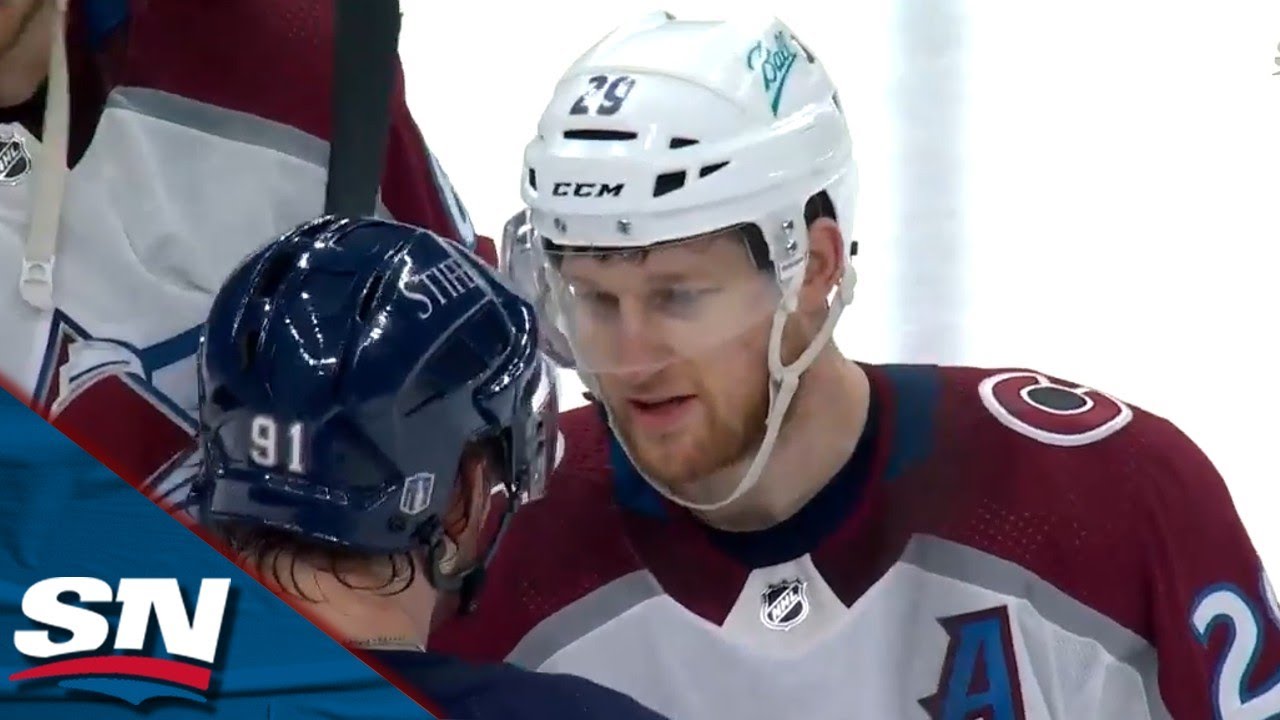Avalanche And Blues Exchange Handshakes Following Their Six-Game Series