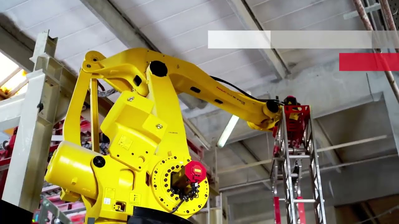 WE ARE IN THE YTONG PLANT / AERATED CONCRETE ROBOTIC PALLETIZING