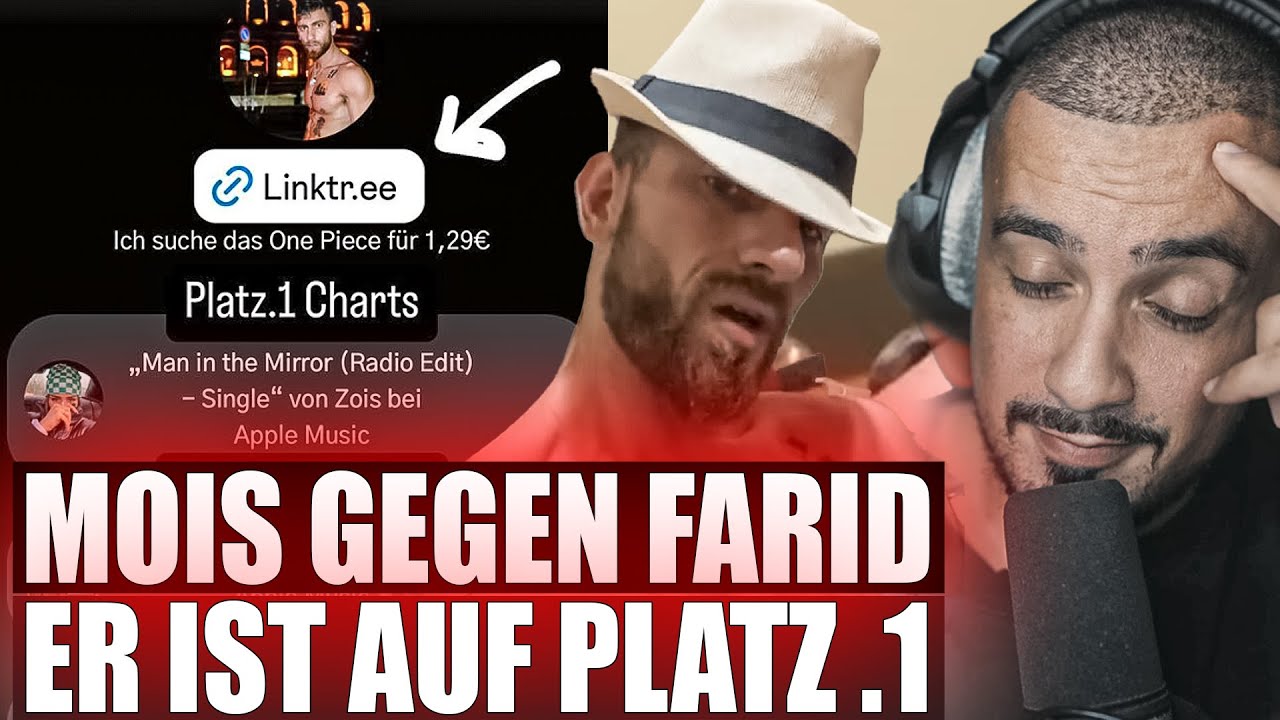MOIS erreicht Platz 1 mit neuem Song – Wird Farid Bang ihn mit einem Diss-Track beerdigen?