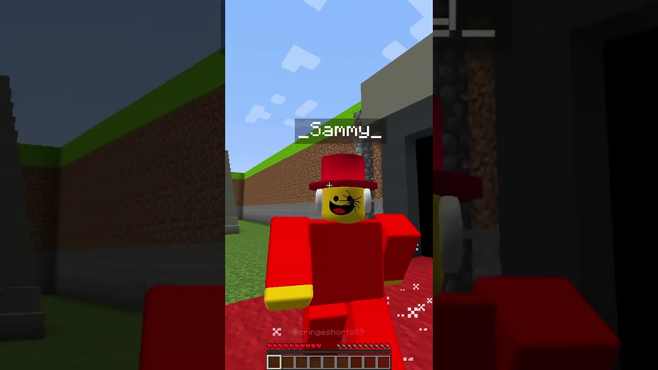 Сэмми Админ появляется в Minecraft, украв мозговую гниль 😭 #minecraft #shorts