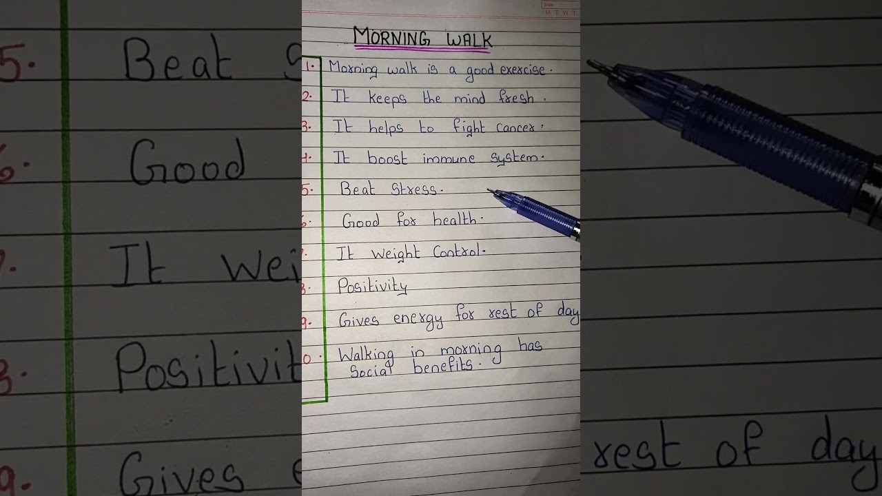 Essay on Morning Walk //  10 Lines on Morning Walk 