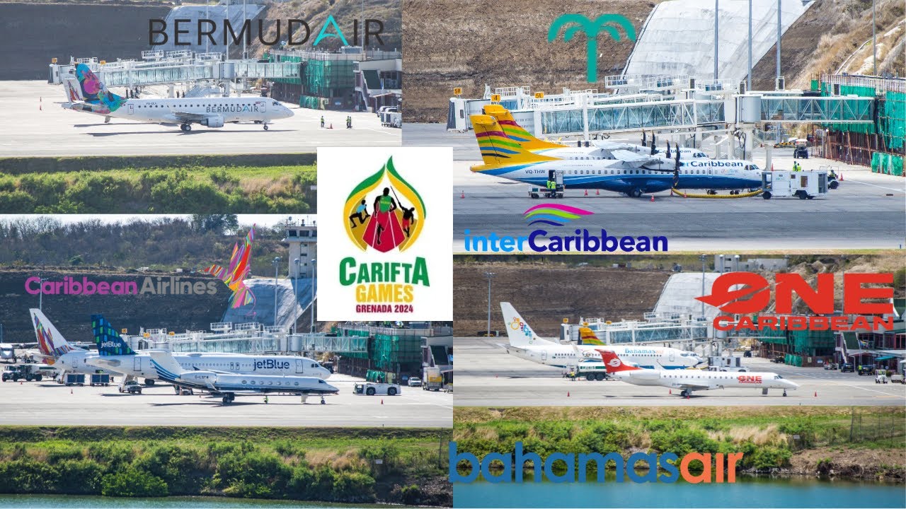 CARIFTA GAMES 2024 CHARTERS PT1: BERMUDA BAHAMAS AIR CAL INTER (E75S/B737/E145/ATR 72/42/B38M/GLF5)