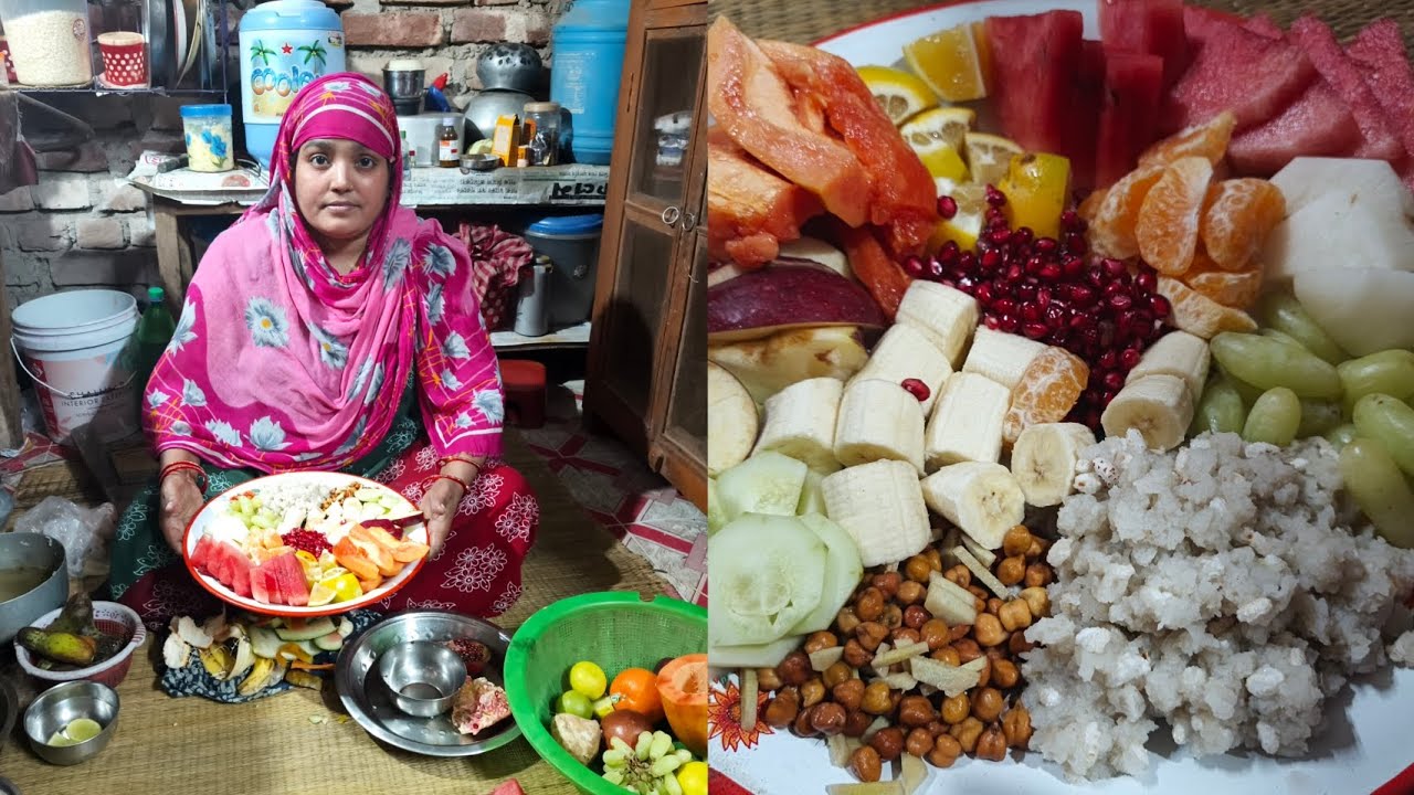 রমজান মাসের প্রথম দিনে অনেক কিছু ফল কাটলাম